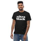 ultra black short-sleeve men's black tee