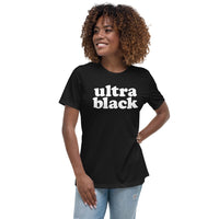 ultra black short-sleeve black women's tee