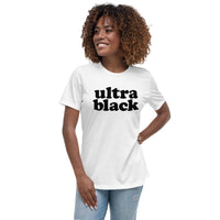 ultra black short-sleeve women's white tee